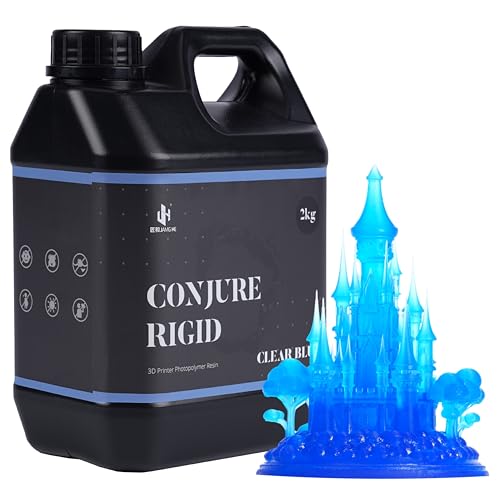 Chitu Systems Conjure Rigid Resin with Engineering-like Properties for Functional Gadgets Resin printing, low shrinkage for Articulating Figure LCD 3D printing (Transparent Color, 1000g