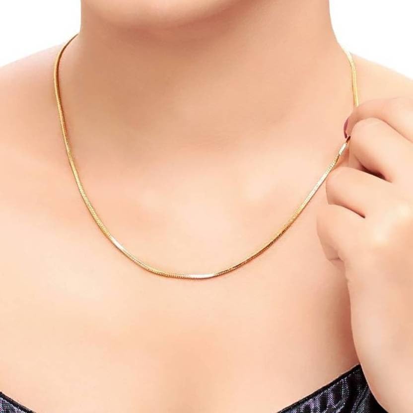 Image of GIFFEMANS Golden Square Metal Chain Effortlessly Stylish and Dependable Analog Wrist Dial luxury look Watch | Quartz Style | Wedding Gift Option | Fashionable Golden Necklace Chain for Women