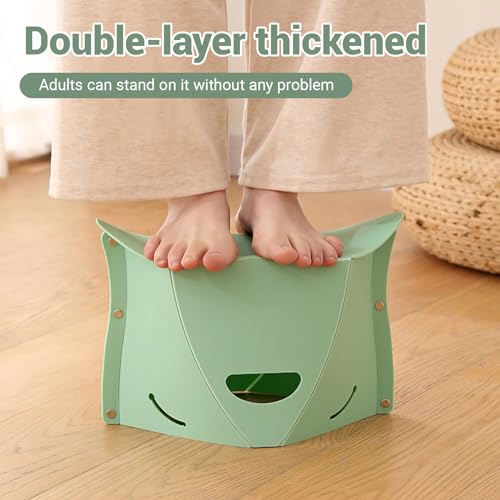 Image of Oligitdi Multifunctional Foldable Stool & Collapsible Shopping & Fruit Basket for Camping, Fishing, Queueing, and Travel