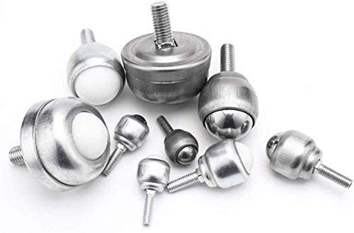 Casters 4Pcs Overall Stainless Steel Rod Universal Ball Bearing Machine Tool Universal Wheel Endless Steel Ball Wheel (Size : 12D) #TOP2