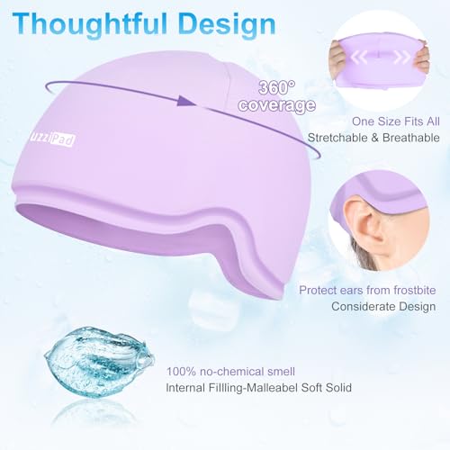 Image of SUZZIPAD Chemo Cooling Cap, Cold Caps for Chemo, Cooling Cap for Chemotherapy for Head Discomfort, Chemotherapy Care for Women and Men, Pruple
