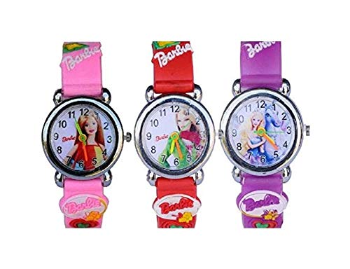 pass pass Girls Watch (Pink, Red & Purple Colored Strap) (Pack of 3) (B084129NT6) Amazon Price History, Amazon Price Tracker