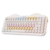 YUNZII Teclado mecánico inalámbrico C75, diseño del 75%, NKRO intercambiable en caliente, modo BT5.0/2.4G/USB-C, teclas Dye-Sub PBT MOA, montaje de junta RGB, bonito diseño de pastel para Mac/Win