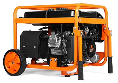 WEN DF430X 4375-Watt Dual Fuel Portable Generator with Wheel Kit and CO Shutdown Sensor, Black - Image 6