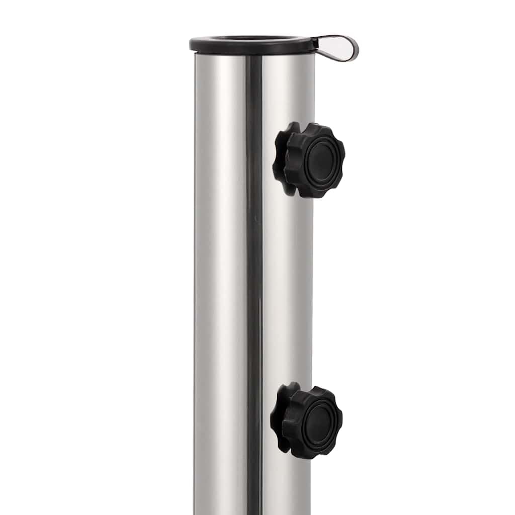 Granitowa podstawa parasola 30 kg, kwadratowa, czarna, z zamykanymi kółkami, trwała granitowa podstawa parasola do masztów 38 i 48 mm, stabilny stojak ogrodowy