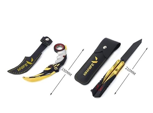 Conjunto de caixa de presente comemorativa Valorant Champion Karambit Knife Model 2022 Game Event (C