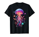 Jellyfish Ocean Animal Scuba Diving Rainbow Jelly Fish T-Shirt