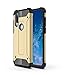 XINKO Etui na Motorola Moto One Action, [Dual Layer] hybrydowe etui pancerne 2 w 1 odporne na wstrząsy wytrzymałe dwuwarstwowe etui osłona dla Motorola Moto One Action - złote