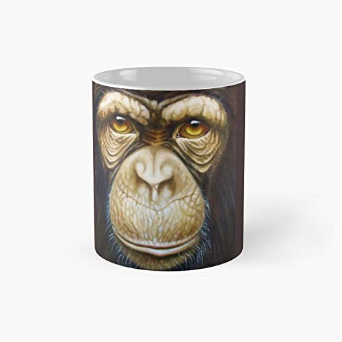 primate-chimpanzee | 11oz White Birthday Gift, Funny Gift