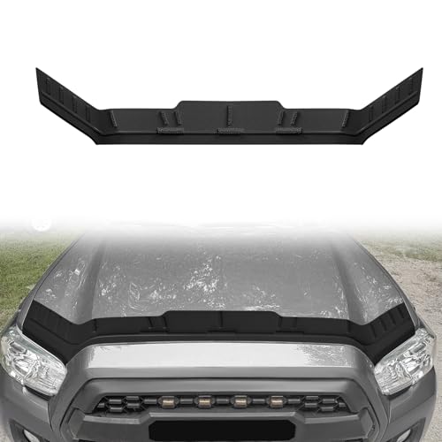 Image of TripleAliners Hood Bug Deflector Protector for 2016-2023 Toyota Tacoma | Hood Protector, Bug Deflector Shield Replacement, Flexible TPE Material, Easy to Install, Upgraded adhesion