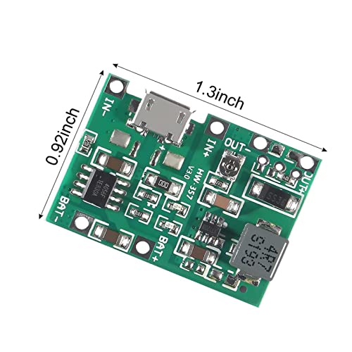 AEDIKO 5pcs 18650 Lithium Li-ion Battery Charger Module+ 5pcs 18650 Battery Holder for 18650 Lithium Battery Fast Charging Boost Mobile Power Protection PCB Board - Image 2