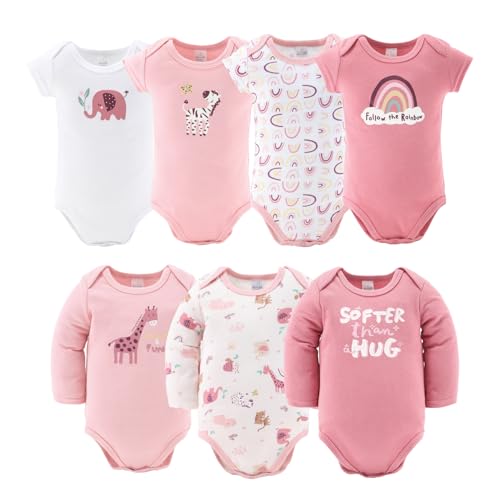The Peanutshell Baby Layette Gift Set for Girls - 23 Piece New Born Girl Gift Set, Baby Clothes & Newborn Essentials Must Haves - Newborn Clothes 0-3 Months - Rainbow Safari3