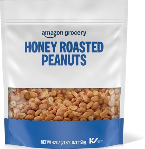 Amazon Grocery, Honey Roasted Peanuts, 42 Oz...