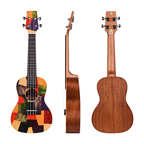 QWEQWE Concert Acoustique de 23 Pouces Ukulélé en Bois Ukelele Mini Guitare épinette colorée Topboard avec Rembourrage… - Les Beatles, Paul McCartney, John Lennon, RIngo Starr, George Harrison QWEQWE Concert Acoustique de 23 Pouces Ukulélé en Bois Ukelele Mini Guitare épinette colorée Topboard avec Rembourrage… – Image 5