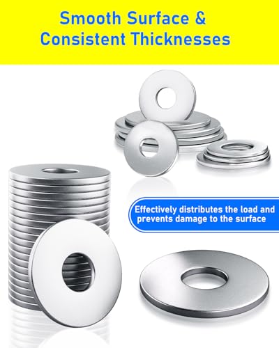 30 Stück Unterlegscheiben M8, HOLMOL M8 x 24mm Karosseriescheiben, 304 Unterlegscheiben Edelstahl, Beilagscheiben M8 für Schrauben, Flach Unterlegscheiben für Schrauben und Bolzen