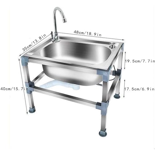 Évier de vadrouille de sol 48X35CM pour nettoyage de salle de bain - 3