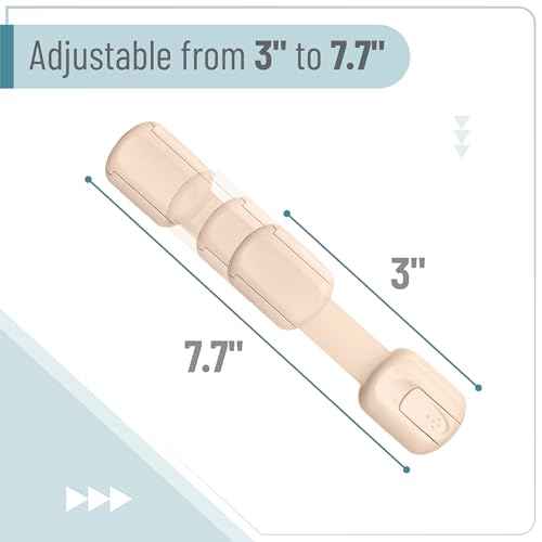 Image of Bate- Child Safety Strap Locks, 8 Pack, Baby Locks for Cabinets, Drawers, Kitchen, Toilet, Furniture, Fridge, Multi-Purpose, Easy Install with Quick 3M Adhesive for Childproofing