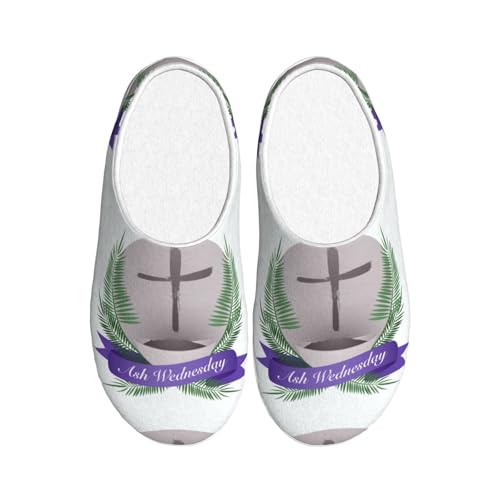 Ash Wednesday Adult Cotton Slippers For Women Men