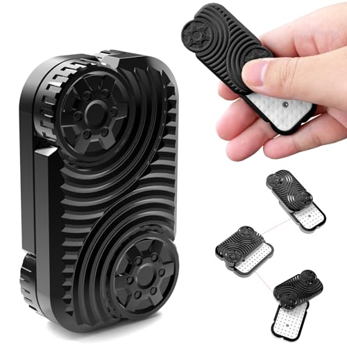 Image of Metal Fidget Slider, Magnetic Haptic Slider, EDC Brick Blocks Fidget Toys for Adults - Help Relieve Stress, Anxiety, Tension, Promotes Focus, Clarity (Black)