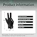 Billiard Pool Gloves for Right Hand, 3 Finger Billiards Gloves Pool Cue Gloves, Quick-Dry Breathable Billiard Pool Glove, Snooker Cue Sport Glove Popular Sizes for Men & Women, Right Hand (Black)
