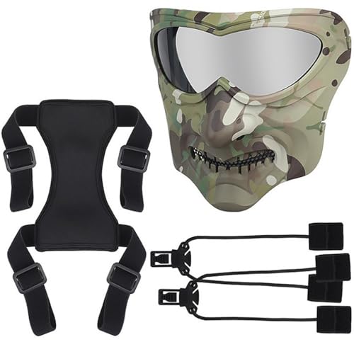 Masque tactique intégral résistant aux chocs pour sécuriser vos yeux au paintball