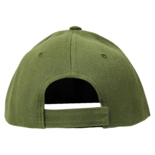 Boné Unissex Aba Curva Para Personalização Com 1 Peça (BR, Alfa, Único, Verde Militar)