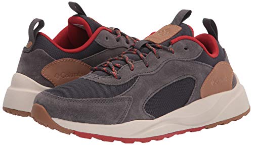 Columbia mens Pivot Hiking Shoe, Dark Grey/Rust Red, 9 US