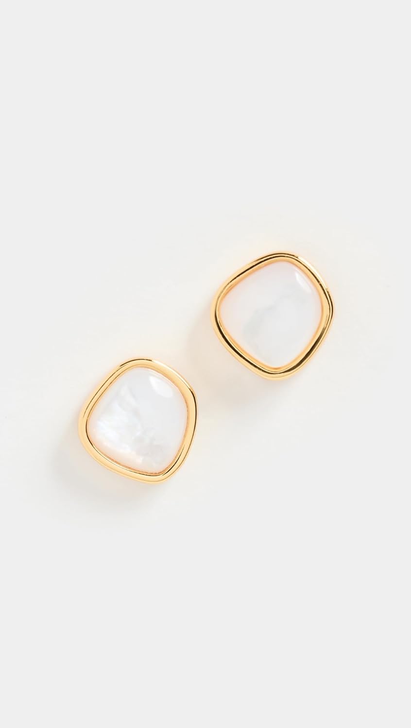 Lizzie Fortunato Women's Bay Studs in Mother-of-Pearl, White, One Size