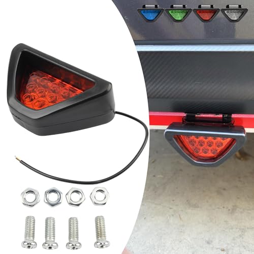 Luz de freno triangular y luces intermitentes de advertencia trasera para coche y moto 2