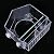Acrylic Window Bird Feeder Strong Suction Cups with Shield Roof Drain Holes Outdoor Clear Bird House