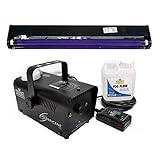 CHAUVET Hurricane H700 Fog Machine H-700 Fogger + AMERICAN DJ 24' UV Blacklight