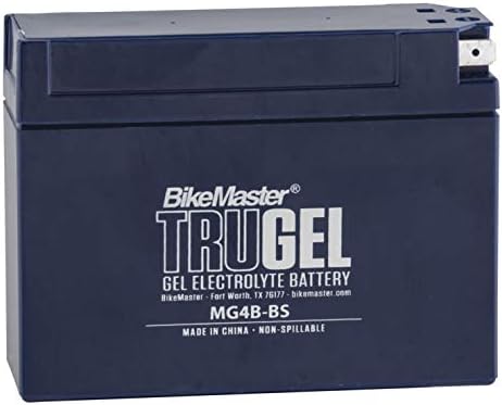 BikeMaster TruGel Battery MG4B-BS for Yamaha XC50 Vino Classic 2001-2005