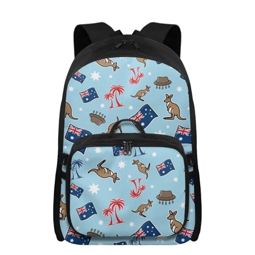 Uppodwarkid Australia Kids Backpack with Lunch Box, 17-inch