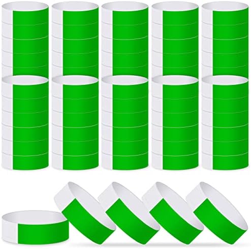 ASTARON Event Wristbands 200 Pcs Paper Wristbands for Events Waterproof Event Bracelets Arm Bands Red Party Wristbands for Events Clubs Lightweight Concert Wristbands