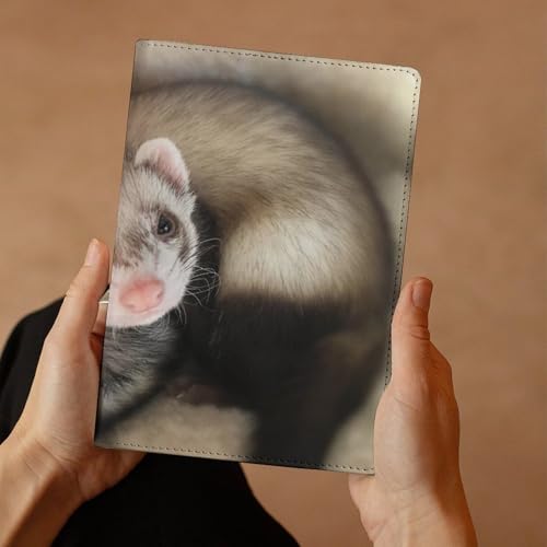 Carnet de notes A5 rechargeable à reliure plate en similicuir