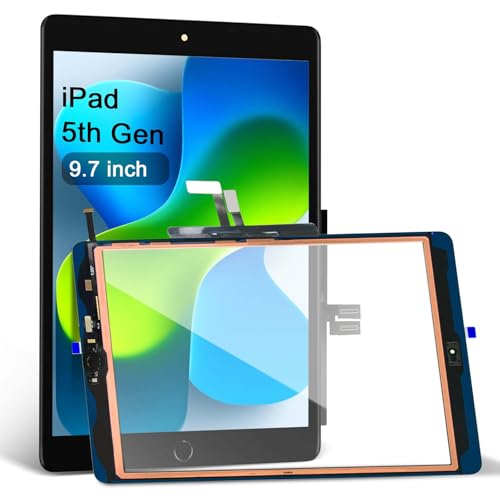 Pantalla para iPad 5 digitalizador táctil de 9.7 pulgadas para modelos A1822 y A1823 en color negro