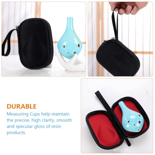 Pochette pour ocarina 6 trous étui rangement portable eva noir - 3