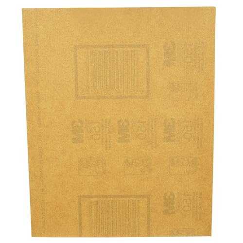 Image of 3M Aluminum Oxide Sandpaper, 5 Sheets, Assorted Grit 100-150-220, 9-in x 11-in, Multi-Purpose Abrasive Sanding Paper, for General Purpose Sanding On Paint, Wood and Metal (9005NA), 3-Pack