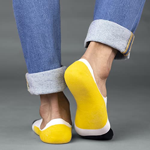 Image of SockSoho Premium Loafer Cotton Socks for MEN - (COLOR: Multicolor | Loafer Length | 7-12 UK Size)