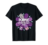 Célébrez le mois d'avril de l'enfant militaire avec un motif de tournesol violet ludique conçu pour les enfants forts et fiers avec des parents dans l'armée. Un symbole d'amour, de résilience et de fierté patriotique.