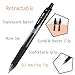 Shuttle Art Black Gel Pens, 70 Pack Retractable Medium Point Rollerball Gel Ink Pens Smooth Writing with Comfortable Grip for Office School Home Work