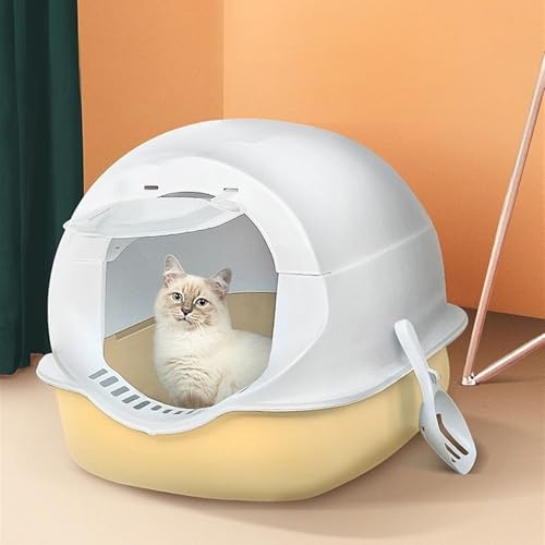 Arenero Cerrado para Gatos Grande con Tapa y Pala Rosa miniatura 7