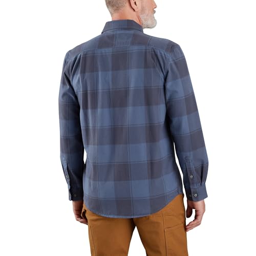 Image of Carhartt Men's Loose Fit Heavyweight Flannel Long-Sleeve Plaid Shirt