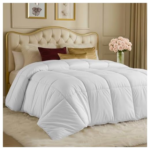 Utopia Bedding Comforter – All Season Comforter King Size – White Comforter King - Plush Siliconized Fiberfill - Box Stitched