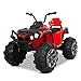 Playkin Quad Racer Rosso - Quad per Bambini Moto elettrica per Bambini 12V Batteria Ricaricabile 4 Ruote +3 Anni Giocattoli per Bambini Batteria