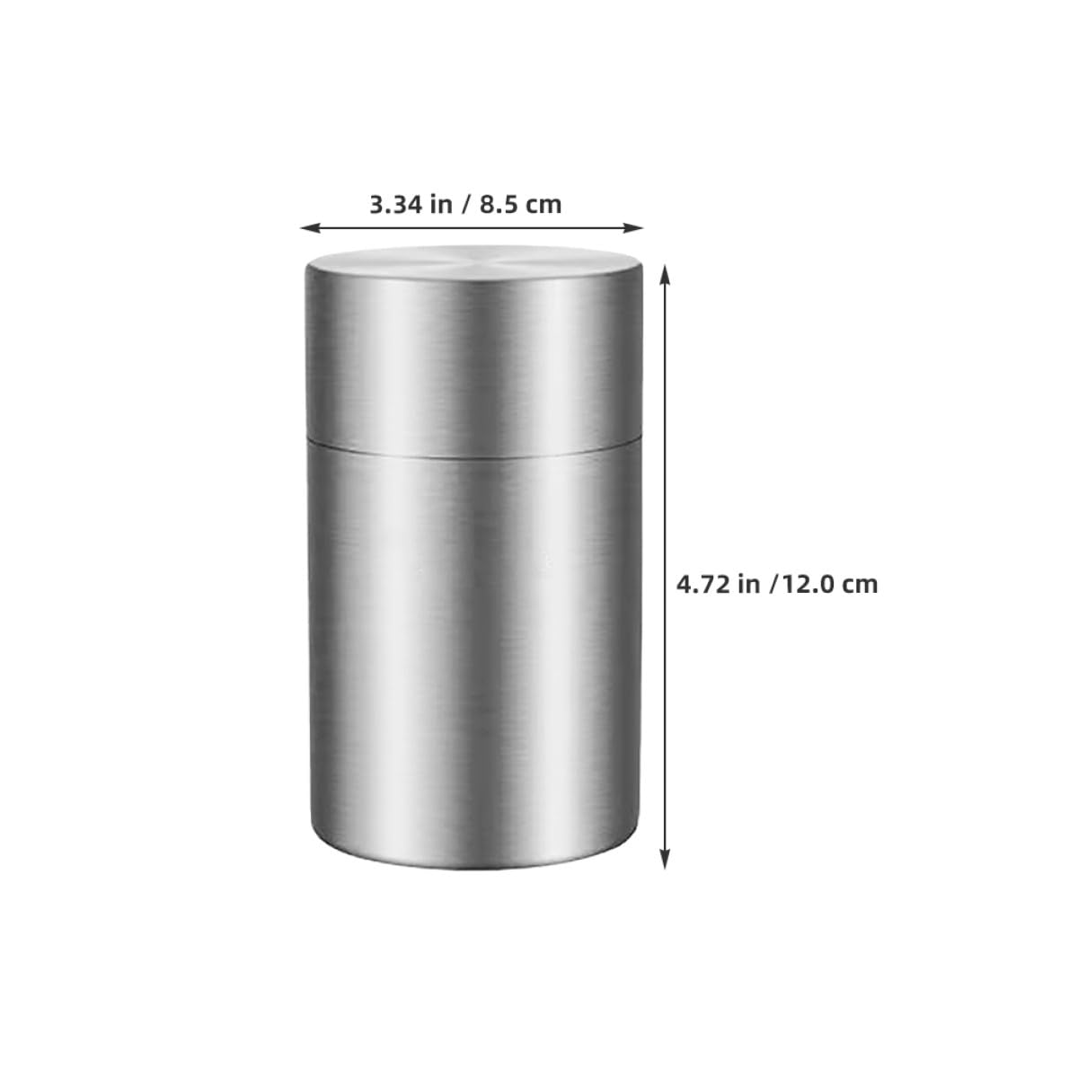 Sewroro 2 Latas de Té Metálicas con Doble Sellado para Almacenamiento de Hojas Sueltas, Café, Azúcar y Especias en Cocina