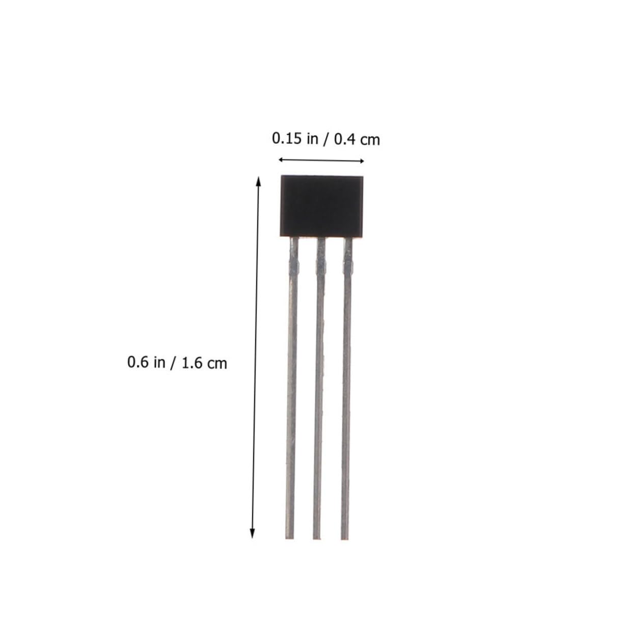 FUNOMOCYA 10pcs Hall Effect Sensor Switch Hall Parts Integrated Circuits Sensor 3pins Appliances Sensor 3pins Sensor Hall Effect Parts Brushless Electric Motor Hall Sensor Halls Sensor Alloy