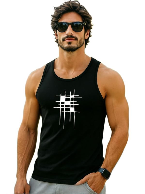 Qua Tank Top Collection, sendow for Men | Sleeveless Gym Vest | Tank Top for Men's | Vest for Man Graphic Print Design, Beach, Casual Wear | Gym Vest for Men