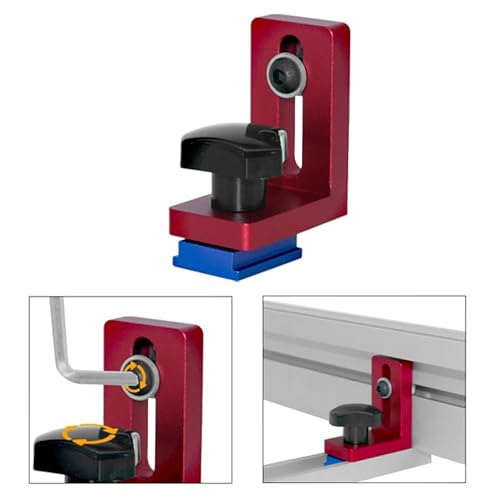 30 Typ T Nut Schiene, Gehrungsschiene Stop, Führungsschienestopper Aluminiumlegierung Rutsche Locator für Holzbearbeitungswerkbank, T-Schienen