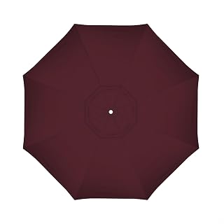 California Umbrella Replacement Canopy Cover in Pacifica Burgundy Umbrella, 11' Round